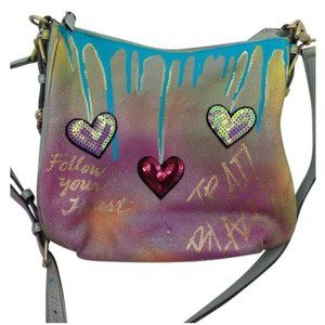 KATE Spade Customized Graffiti Blue Purple Yellow